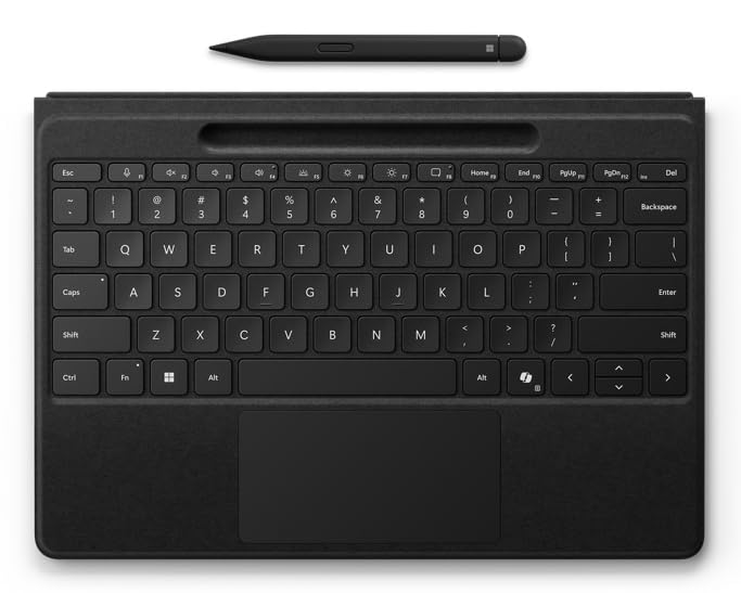 MICROSOFT Surface - Bndle Keybrd Flex + Pen2 - Typecover Flex + Stylet - Trackpad - Srfc Pro 8/9/10/11 - Copilot Rdy - AZERTY - Noir