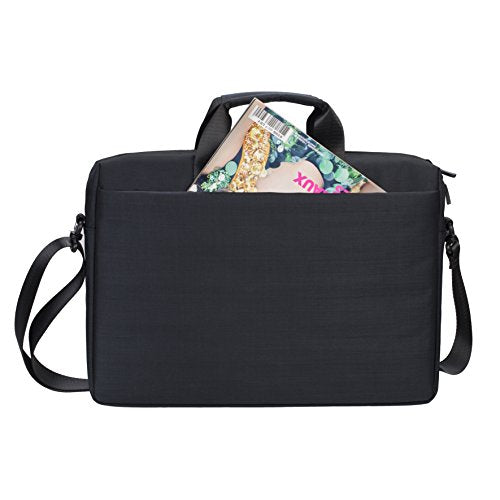 Sacoche business 5 poches 15,6", Polyester ECO  noir chambré