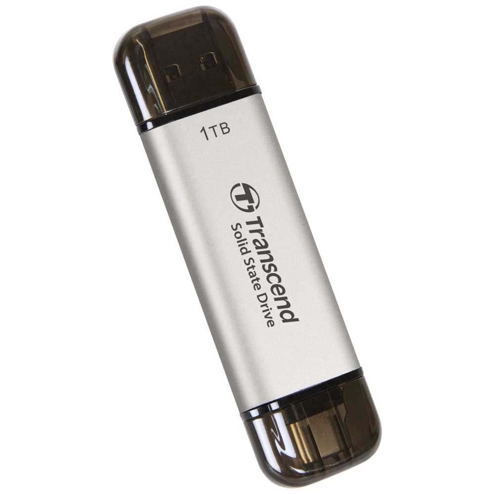 TRANSCEND ESD310S 1To External SSD USB 10Gbps Type C/A Silver