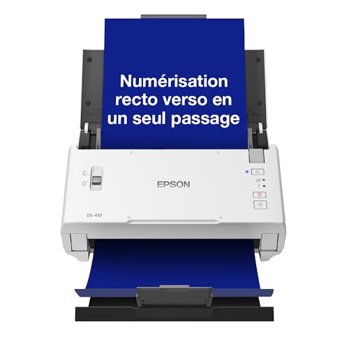 EPSON WorkForce DS-410 Document scanner Contact Image Sensor CIS Duplex A4 600x600dpi 26ppm ADF 50sheets 3000scans/d USB 2.0