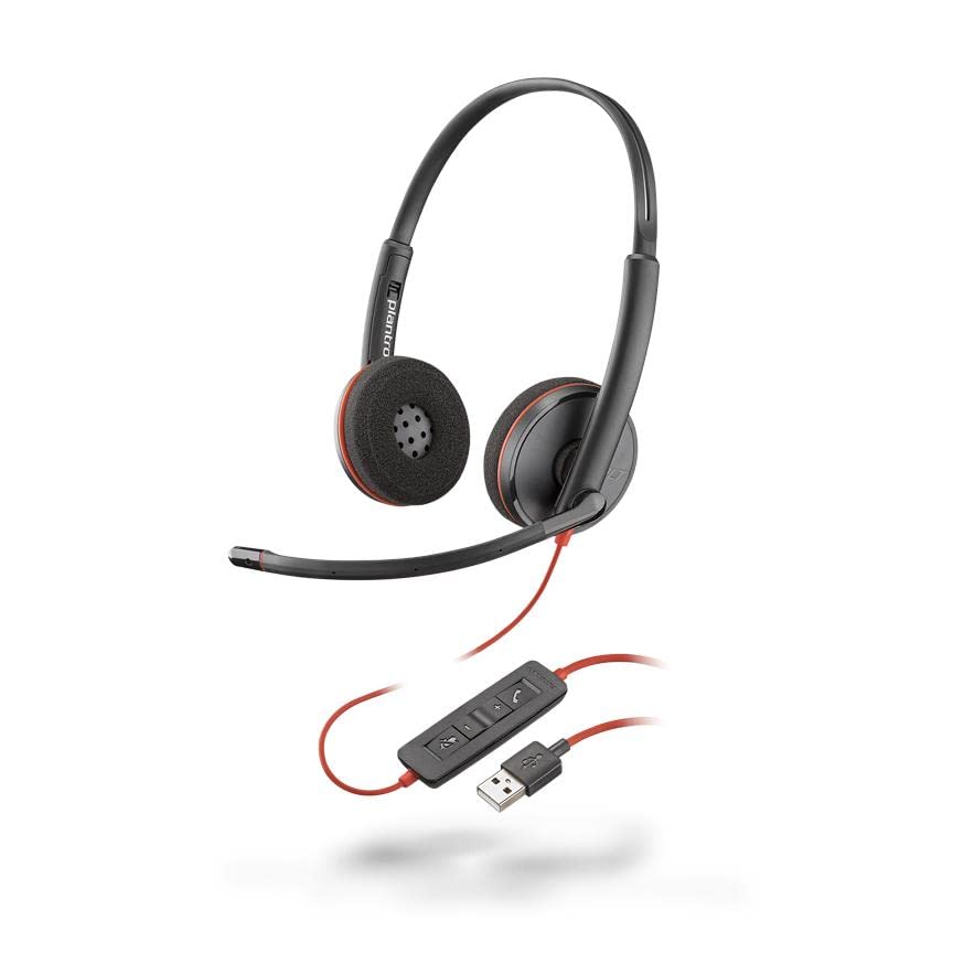 PLANTRONICS Blackwire C3220 Black casque USB-A - 2 écouteurs