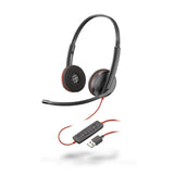 PLANTRONICS Blackwire C3220 Black casque USB-A - 2 écouteurs