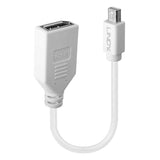LINDY Câble adaptateur Mini DP M vers DP F Premium blindé