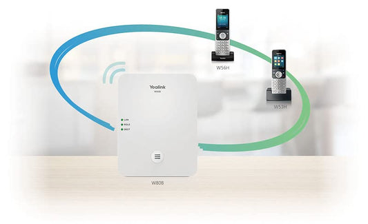 Yealink W53H combiné de téléphone combiné de téléphone sans-fil dect Identification de l'appelant Noir, Argent