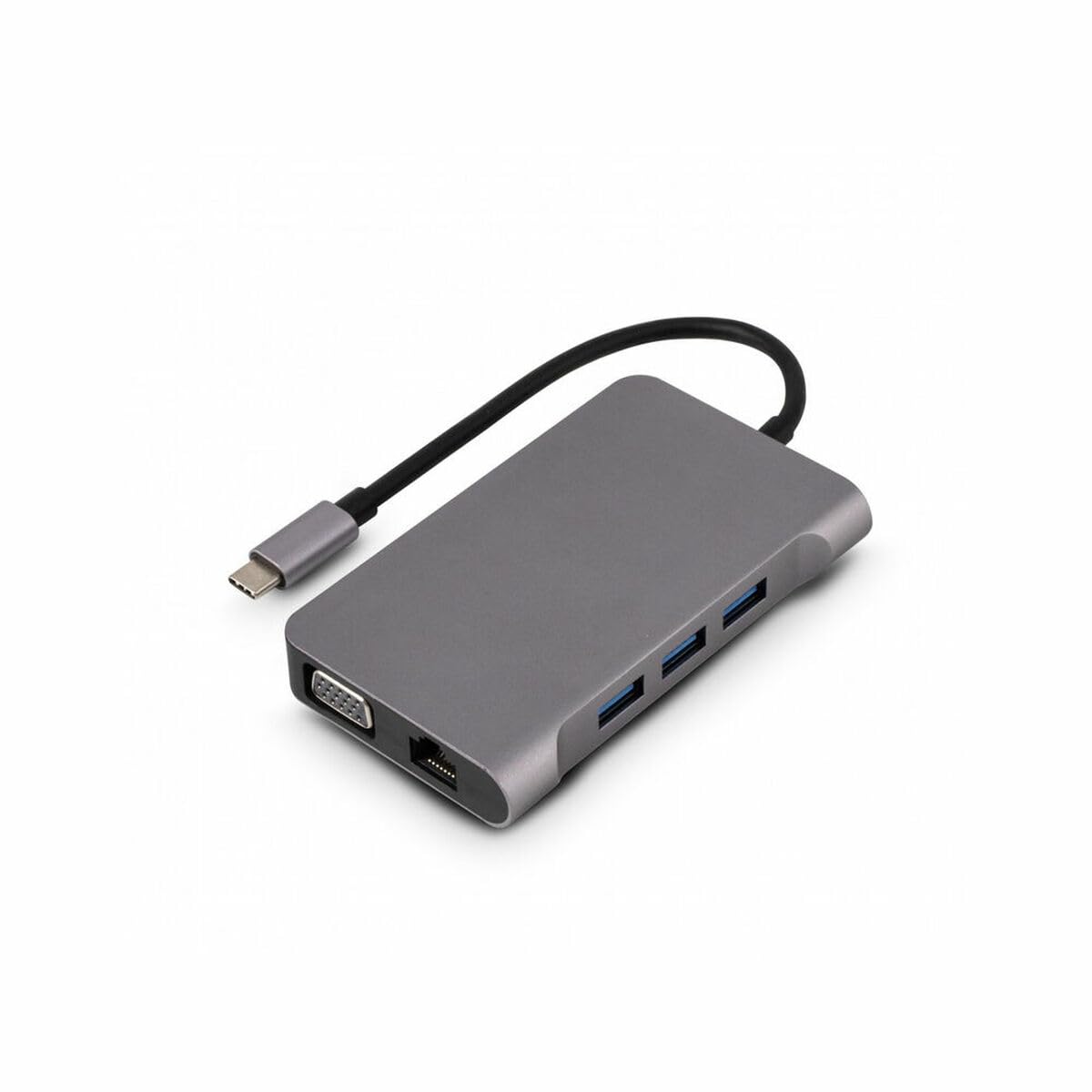 URBAN FACTORY Hubee Plus USB-C Mobile Station RJ45 Gigabit HDMI 4K VGA HD 3xUSB-A 3.1 of 10gbps 100Watts