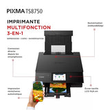 CANON PIXMA TS8750 MFP colour ink-jet A4 15 ipmprint 200 sheets USB 2.0 Wi-Fi black