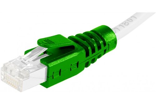 Manchon RJ45 vert clipsable diamètre 6 mm (sachet de 10 pcs)