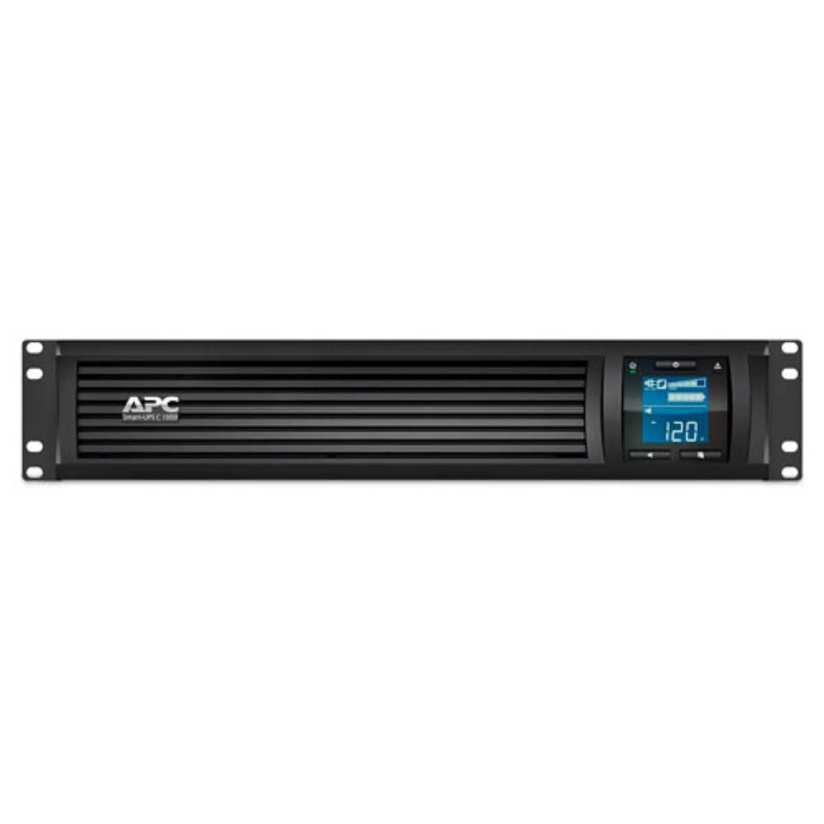 APC Smart-UPS C UPS rack-mountable AC 230V 600Watt 1000VA USB serial output connectors 4 2U Black with APC SmartConnect