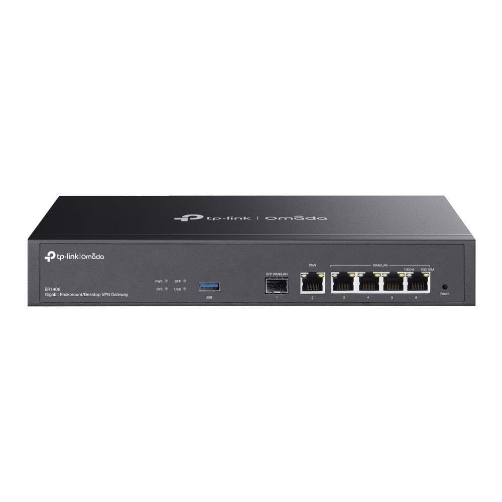 TP-Link ER7406 Routeur connecté Gigabit Ethernet Noir