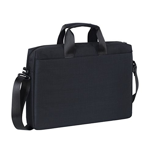 Sacoche business 5 poches 15,6", Polyester ECO  noir chambré