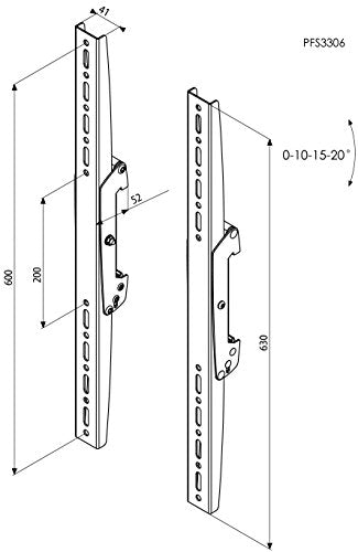 PFS 3306/Interface Strips 630mm Blk