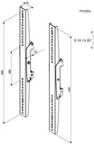 VOGEL S Barre VESA verticale PFS 3306 fixe & inclinable, 80 kg
