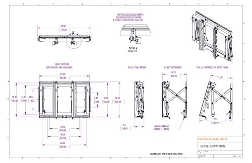 VOGEL S Support mural PFW 6870 mur d images