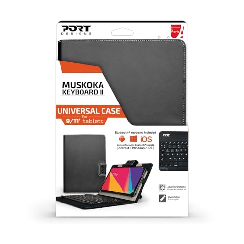 PORT DESIGNS MUSKOKA II 9/11p Tablet Case with Bluetooth Keyboard