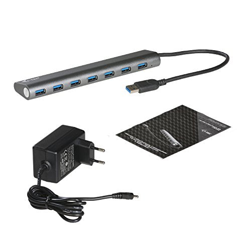I-TEC USB 3.0 Metal Charging HUB 7 Port with power adaptor 7xUSB charging port. For Tablets Notebooks Ultrabooks PC