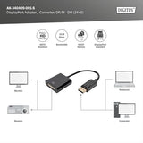 DIGITUS Câble d'adaptateur DisplayPort - DVI - 0,15 m - DisplayPort - DVI-I - Mâle - Femelle - Nickel