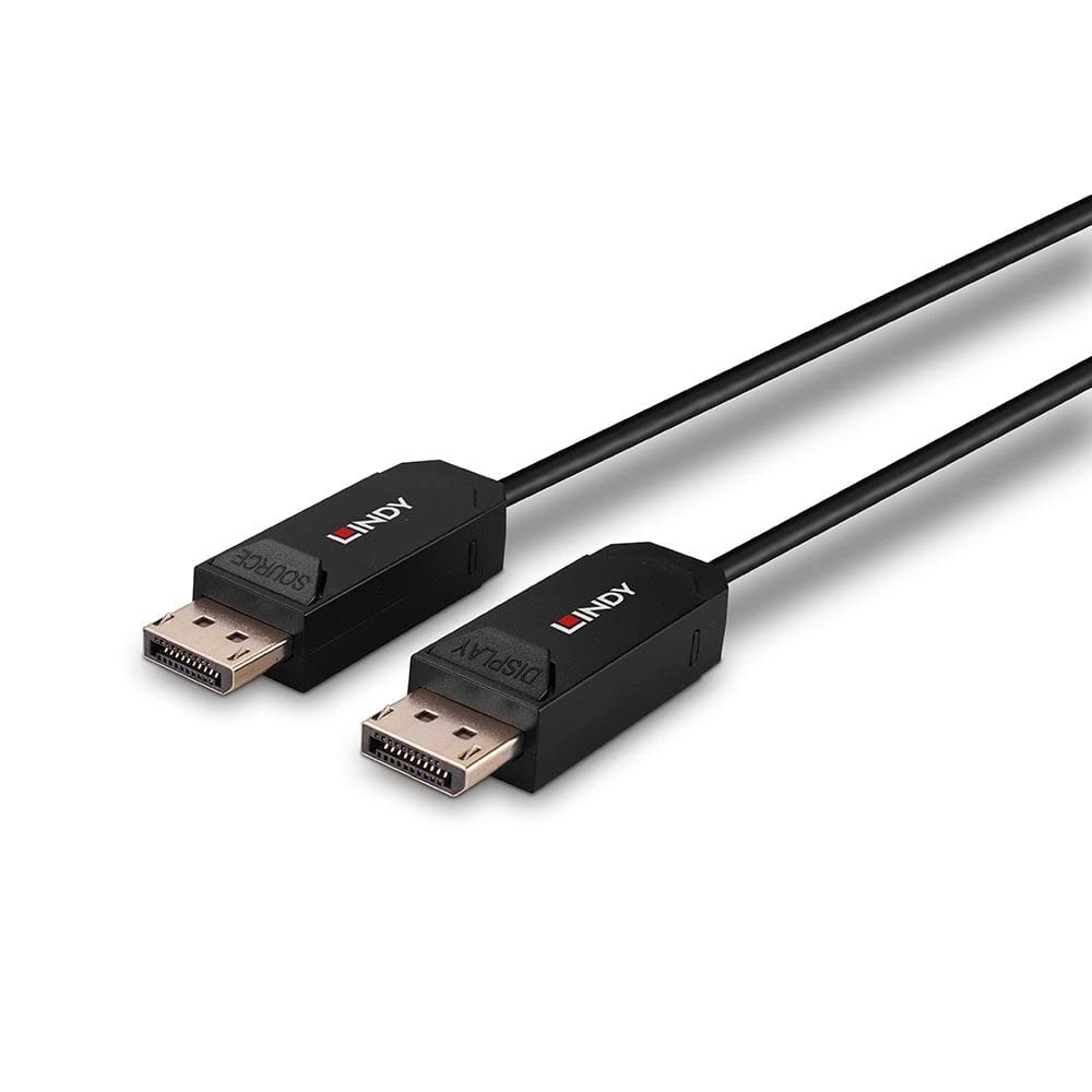 LINDY 20m Fibre Optic Hybrid DP 2.0 UHBR10 Cable