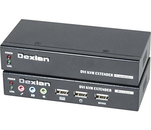 Deport KVM DVI/USB 2.0/Audio sur 2 x CAT5 50m