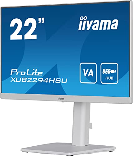 IIYAMA- Ecran bureautique 22" XUB2294HSU-W2 Blanc