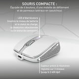 CHERRY Pack clavier & souris DW 9100 sans fil blanc/argent