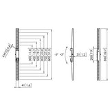 VOGEL S Barre VESA verticale PFS 3208 fixe & inclinable, 160 kg