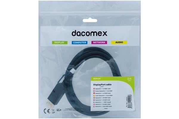 DACOMEX Sachet cordon DisplayPort 1.1 vers HDMI - 2 m