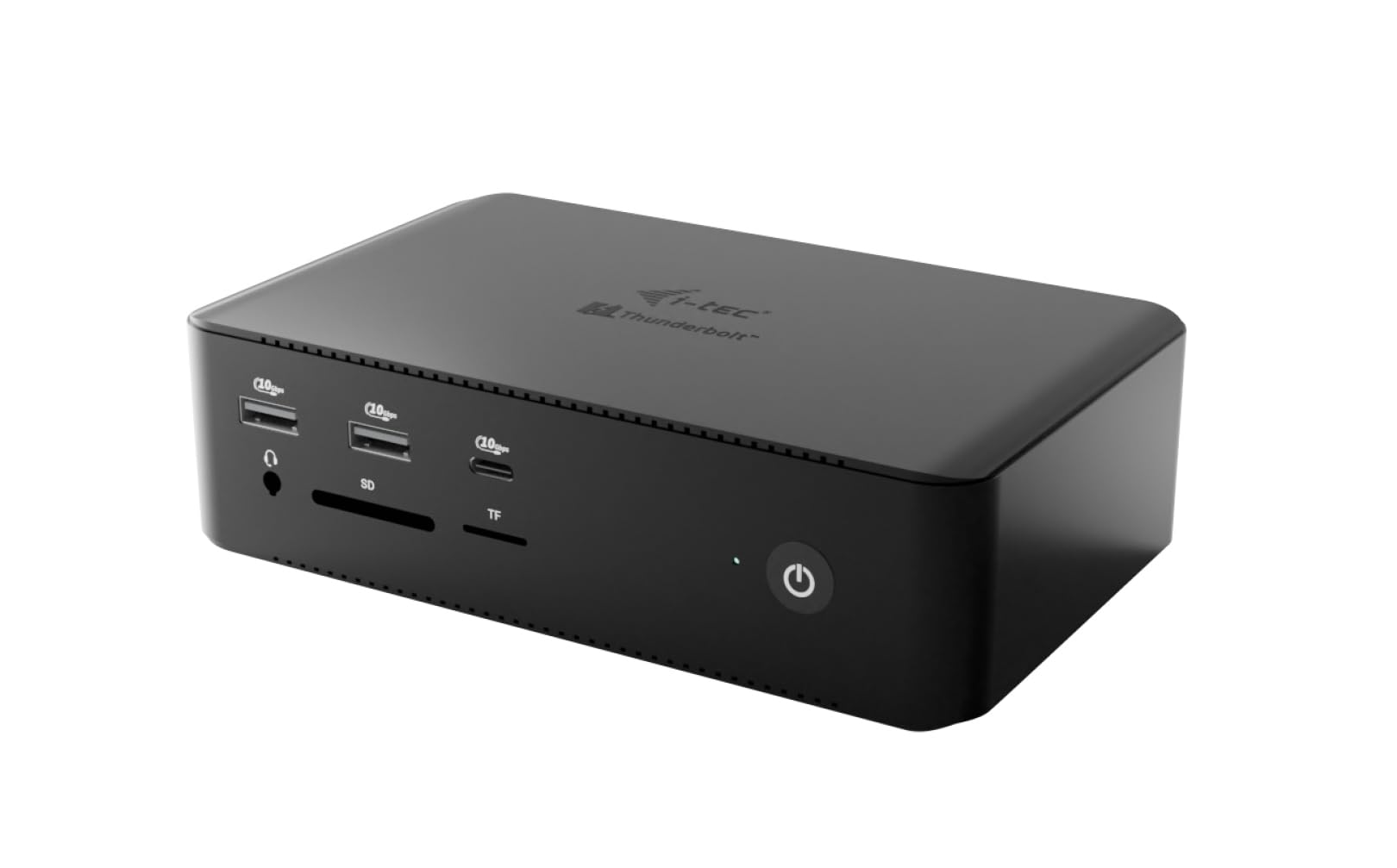 I-TEC Thunderbolt 5 Quattro Display DS 2xTB5 2xHDMI 1x2.5GLAN 1xAudio/Mic 1xUSB-C Gen2 4xUSB-A Gen2 SD+TF Cardreader PD 140W KL