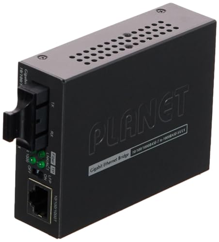 PLANET GT-802S convertisseur de support réseau 1000 Mbit/s 1310 nm Noir