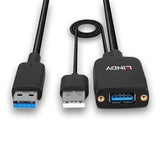 LINDY 35m Hybrid USB 3.2 Gen 2 Type A Cable