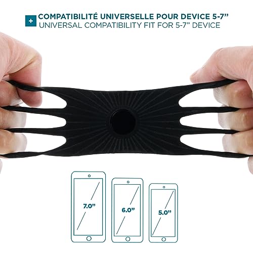 MOBILIS Bandoulière pectorale avec support universel appareil 5-7   - Noir