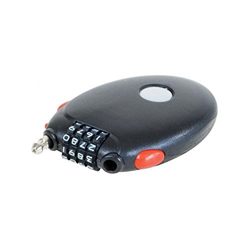 Cadenas à code avec câble acier rétractable 1,8m