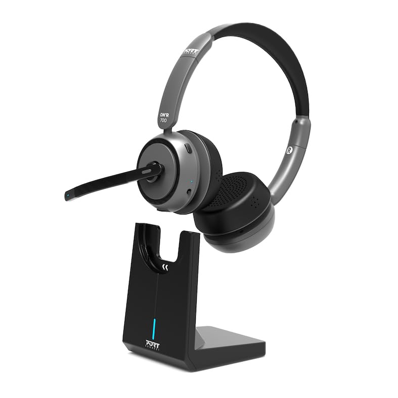 PORT DESIGNS Binaural Headset Bluetooth With Base - Pro
