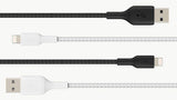 BELKIN BOOST CHARGE USB-A to Lightning Cable Braided 0.15M White