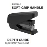 FELLOWES LX840 Half Strip Stapler Black