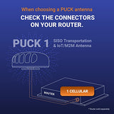 Antenne PUCK IP68 4G LTE et WiFi 2.4GHz 6dBi cable 2m