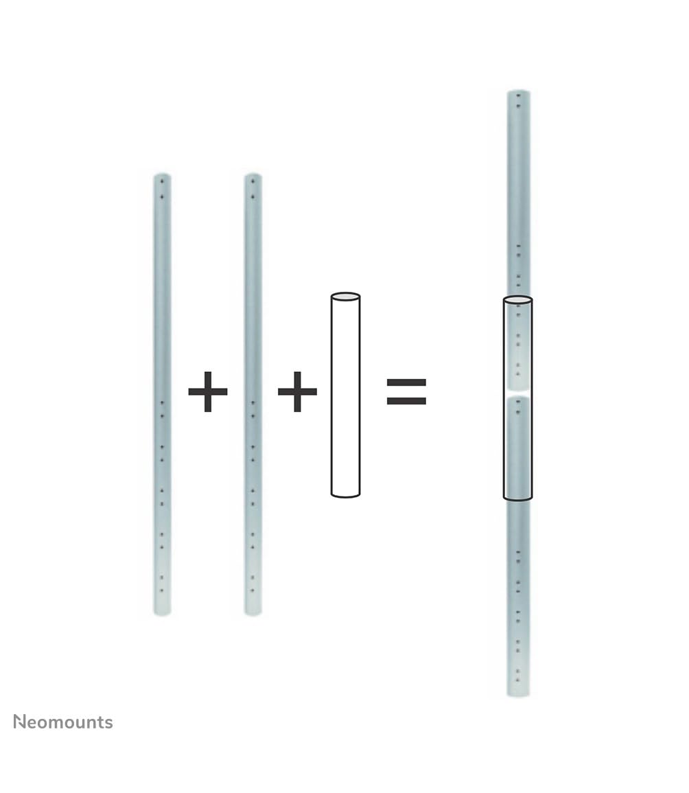 NEOMOUNTS FPMA-CPCONNECTSILVER Connecteur pour tube dextension