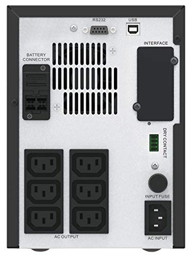 APC Easy UPS SMV SMV1500CAI UPS AC 220/230/240V 1050Watt 1500VA 2 x battery 10Ah USB RS-232 output connectors 6