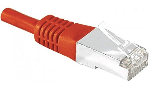 Cordon RJ45 catégorie 6A S/FTP rouge - 1.5 m
