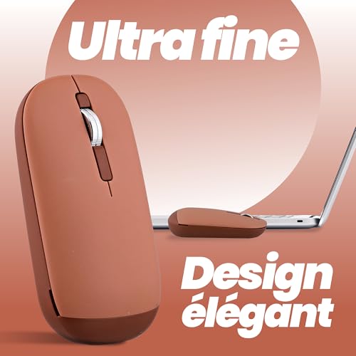 TNB COLOR - Souris sans fil double mode de connexion - rouge