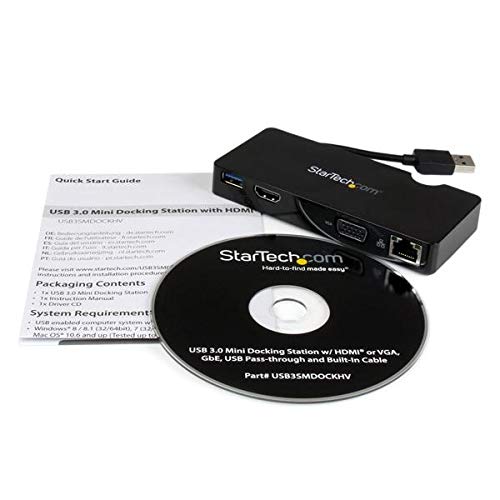 Travel Dock for Laptops - HDMI or VGA