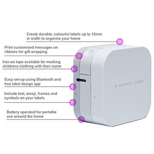 P-Touch Cube P300BT/20mm/s/3.5-12mm/BT