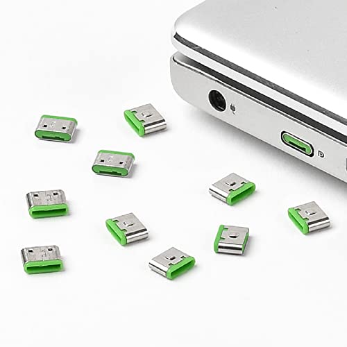 SMARTKEEPER / 10x Bloqueurs USB-C Vert