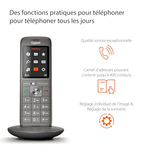 Gigaset CL660A Tél. sans fil DECT + REPOND. - base + combiné