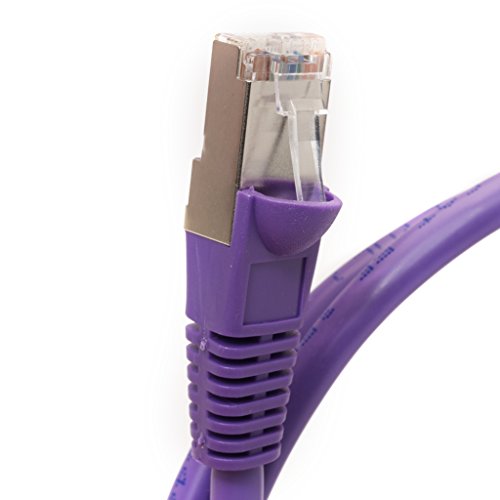 Cordon RJ45 catégorie 6A F/UTP LSOH snagless violet - 3 m