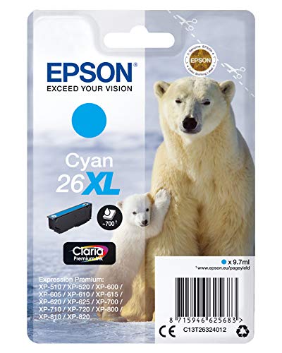 Cartouche EPSON C13T26344012 26XL- Yellow