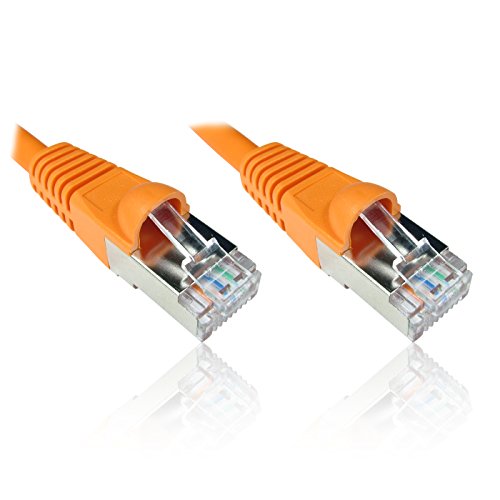 Cordon RJ45 catégorie 6 F/UTP LSOH snagless orange - 1 m