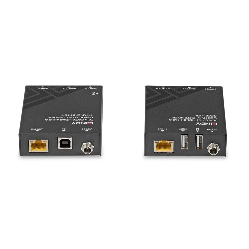 LINDY 70m Cat.6 HDMI 4K60 & USB KVM Extender
