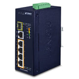 PLANET IGS-614HPT commutateur réseau Non-géré Gigabit Ethernet (10/100/1000) Connexion Ethernet, supportant l'alimentation via ce port (PoE) Bleu