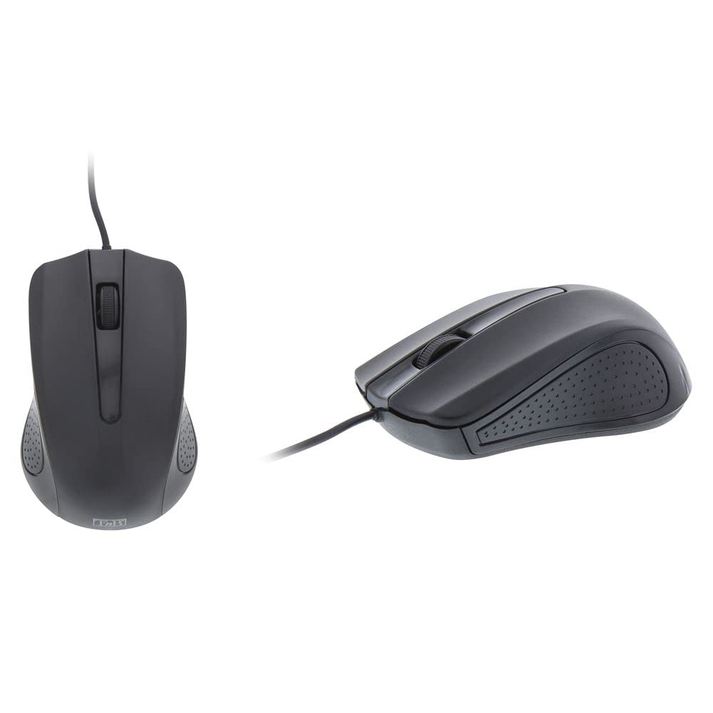 TNB SHARK 1000Dpi Wired Optical Mouse Usb Port Long 1.8M Cable 2 Buttons And Clickable Scroll Mac / Pc / Linux Compatible