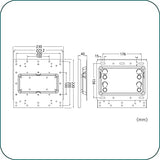 AAVARA Support mural EL2020 fixe pour écrans 22-45